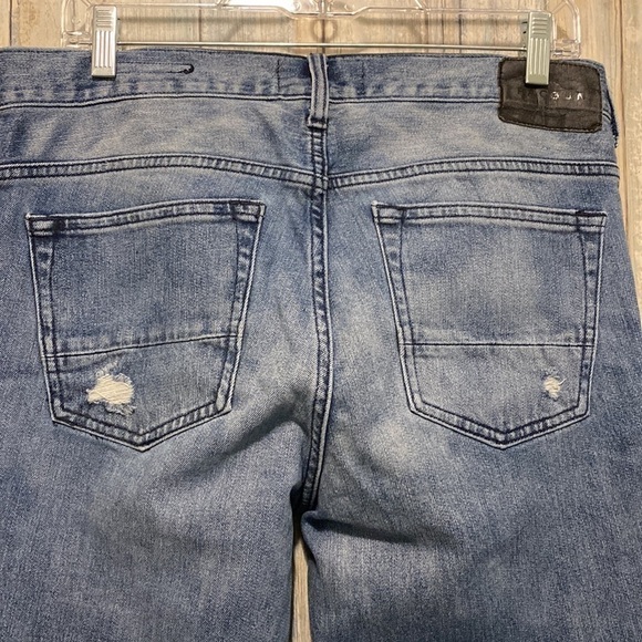 Pacsun | Mens Moto Stacked Skinny Distressed Biker Jeans | 31X333 - Picture 11 of 12